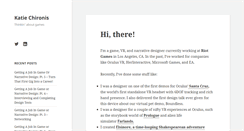 Desktop Screenshot of katiechironis.com